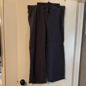 LOFT Navy Wide Leg Pants